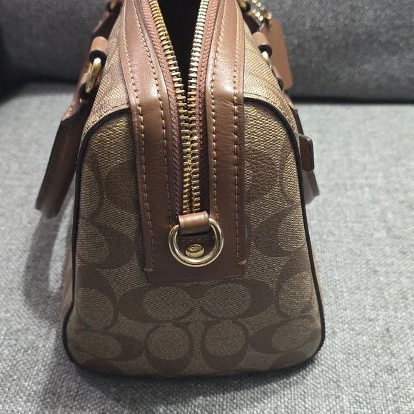 Coach Tan and Brown Satchel - Picture 4 of 8